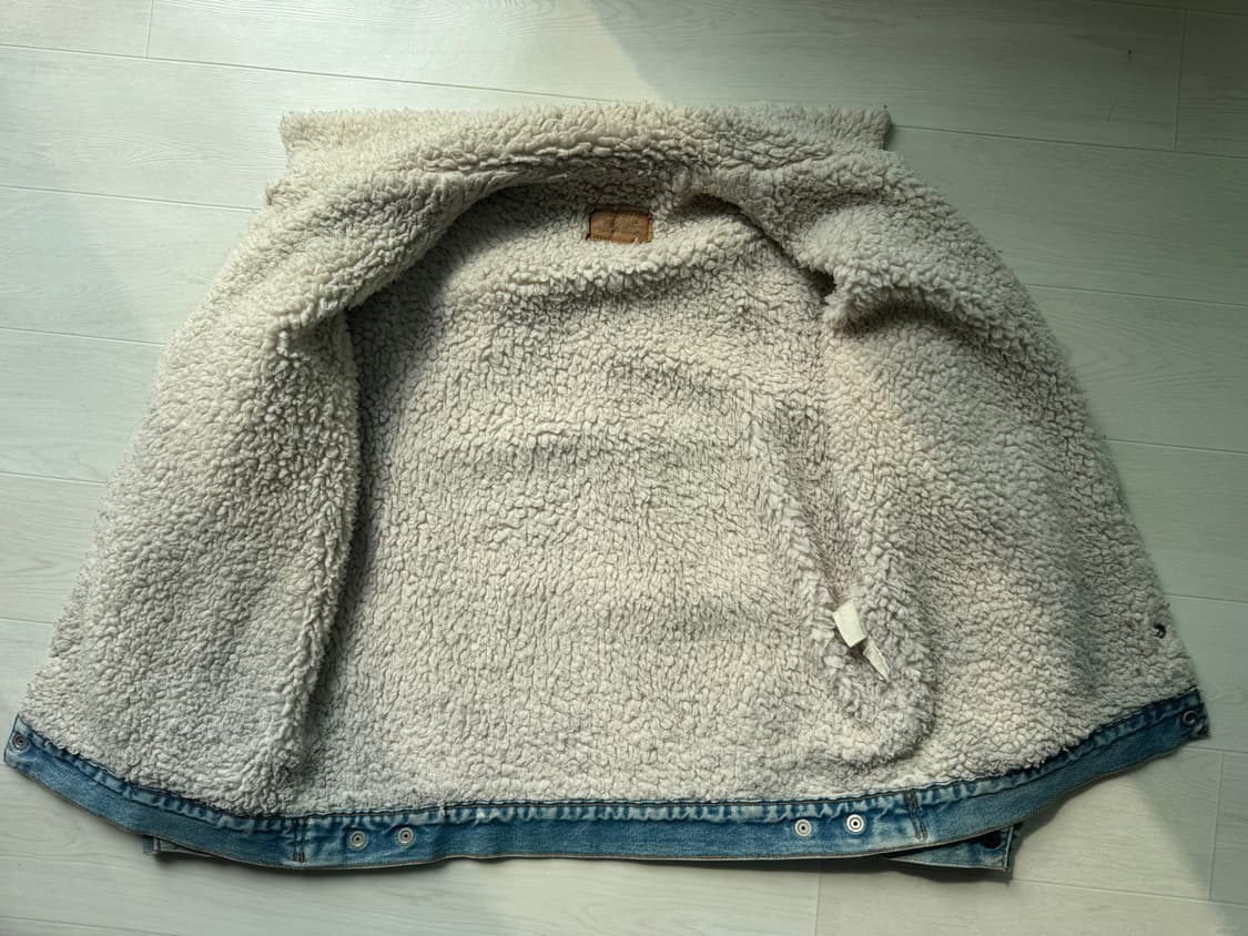 80s levi’s orange tab denim sherpa jacke 상품이미지3