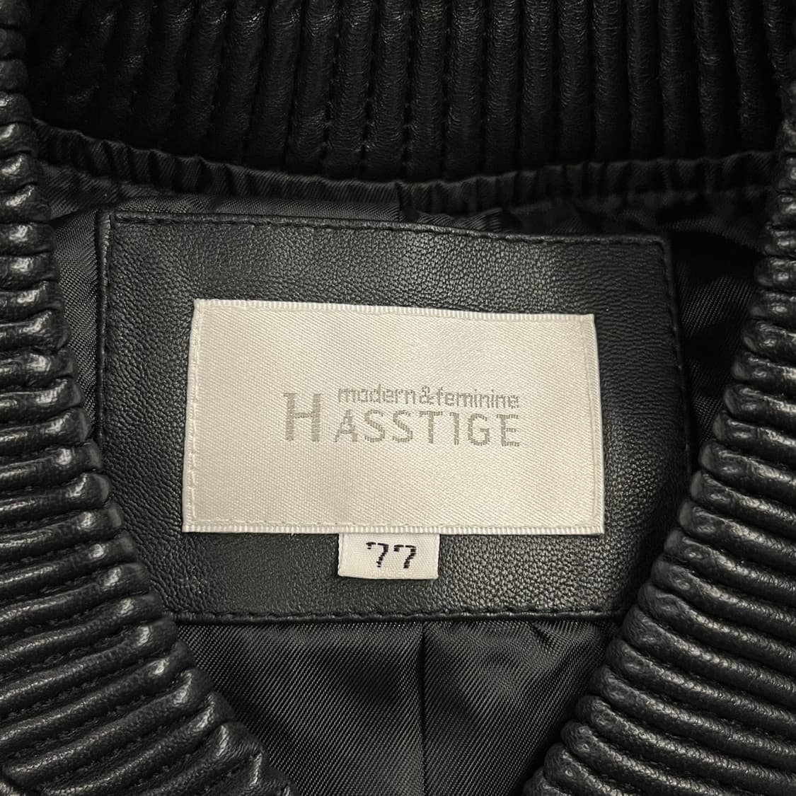 [정품/77] 헤스티지 양가죽 블루종 자켓 b14 상품이미지5