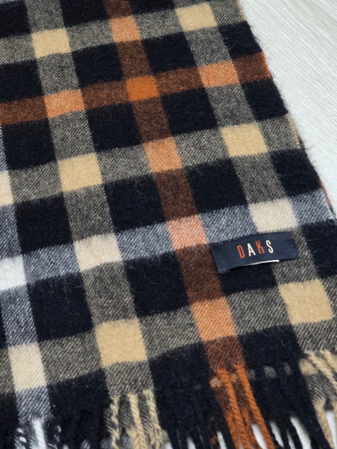 닥스 daks 캐시미어 함유 체크 머플러 상품이미지5