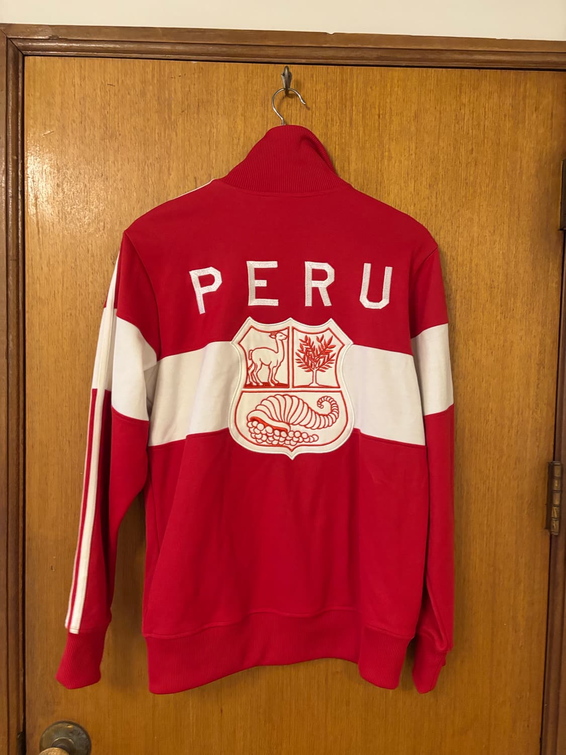아디다스 페루 축구 국가대표팀 트랙탑 레드 상품이미지7