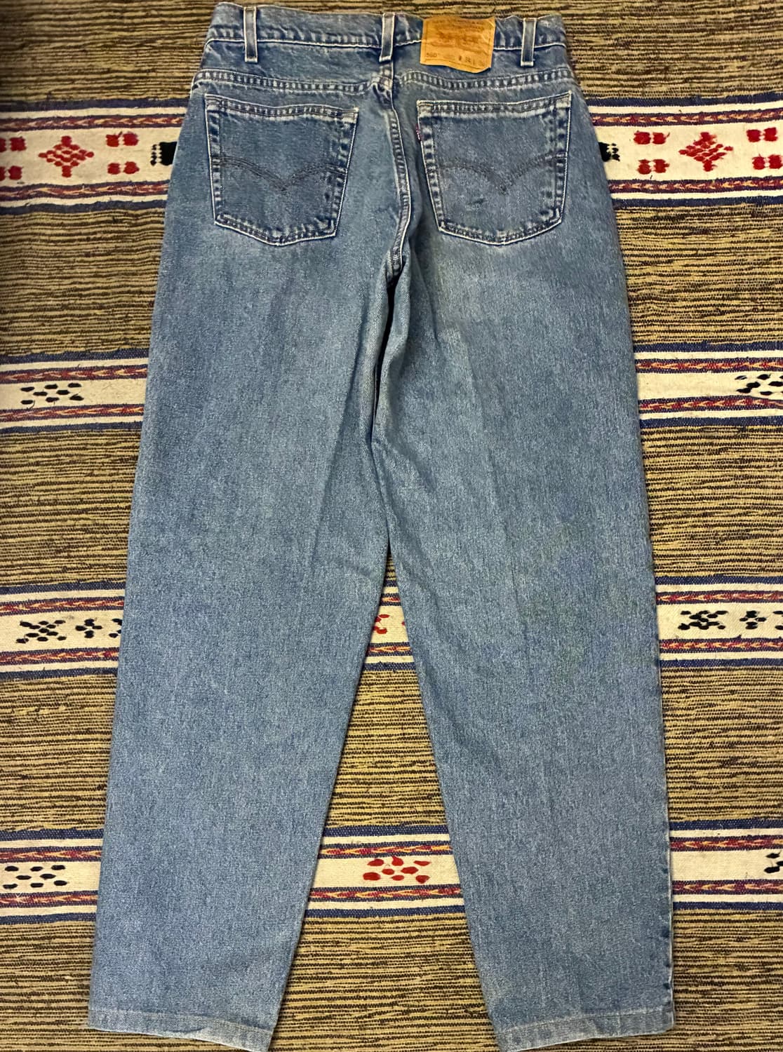 (32~33)90s USA 빈티지 리바이스 560 중청 데님 테이퍼드 상품이미지5