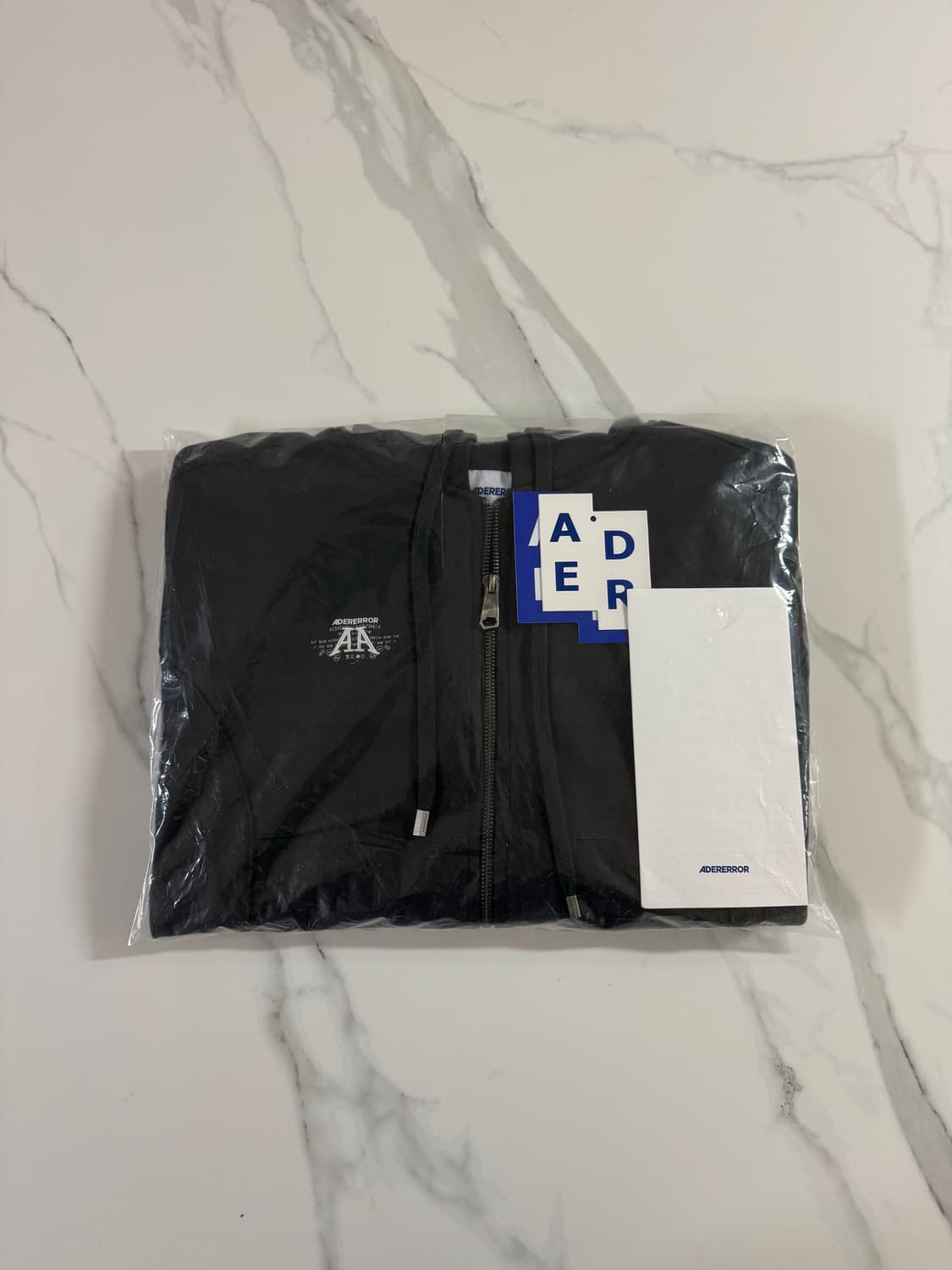 (새상품) 아더에러 놀크 로고 후드집업 카키 주우재 착용 상품이미지2