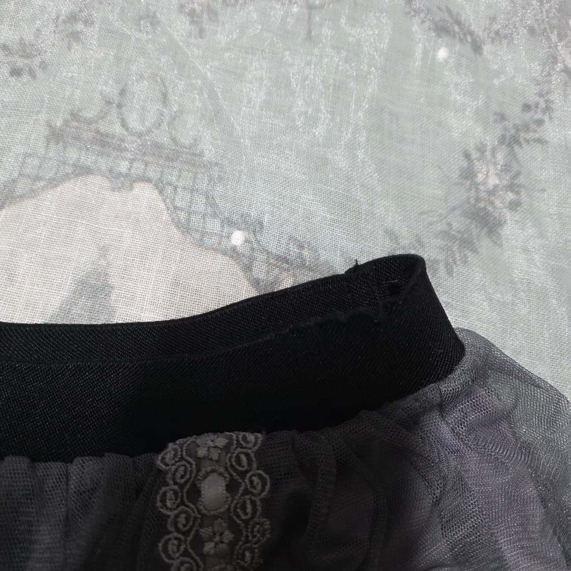 엑시즈팜 리본 레이스 샤 스커트 모리 갸루일브히메갸루 상품이미지5