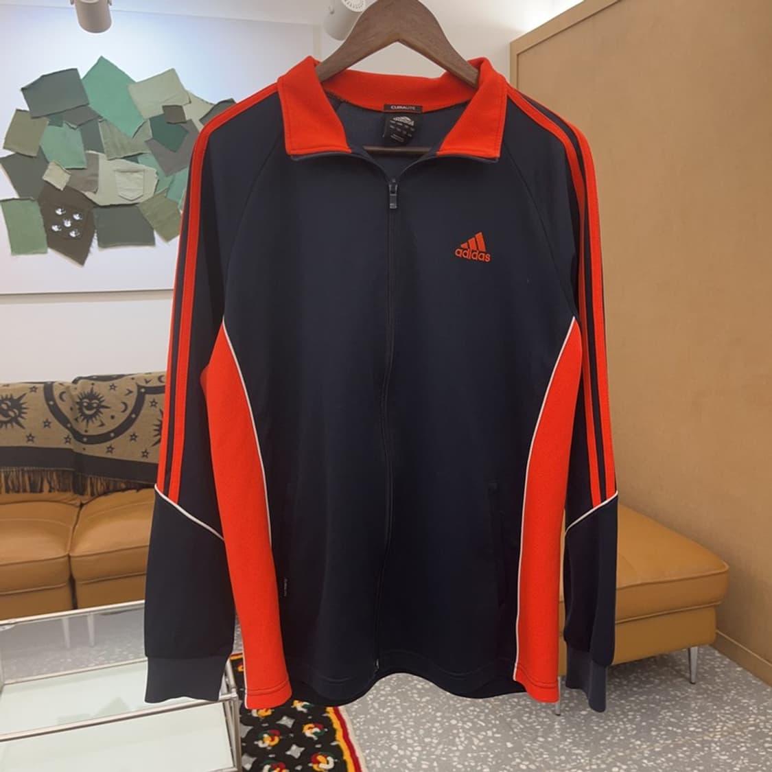 아디다스 레트로 Y2K 스포티 오렌지 배색 져지 집업 L C07181 상품이미지3