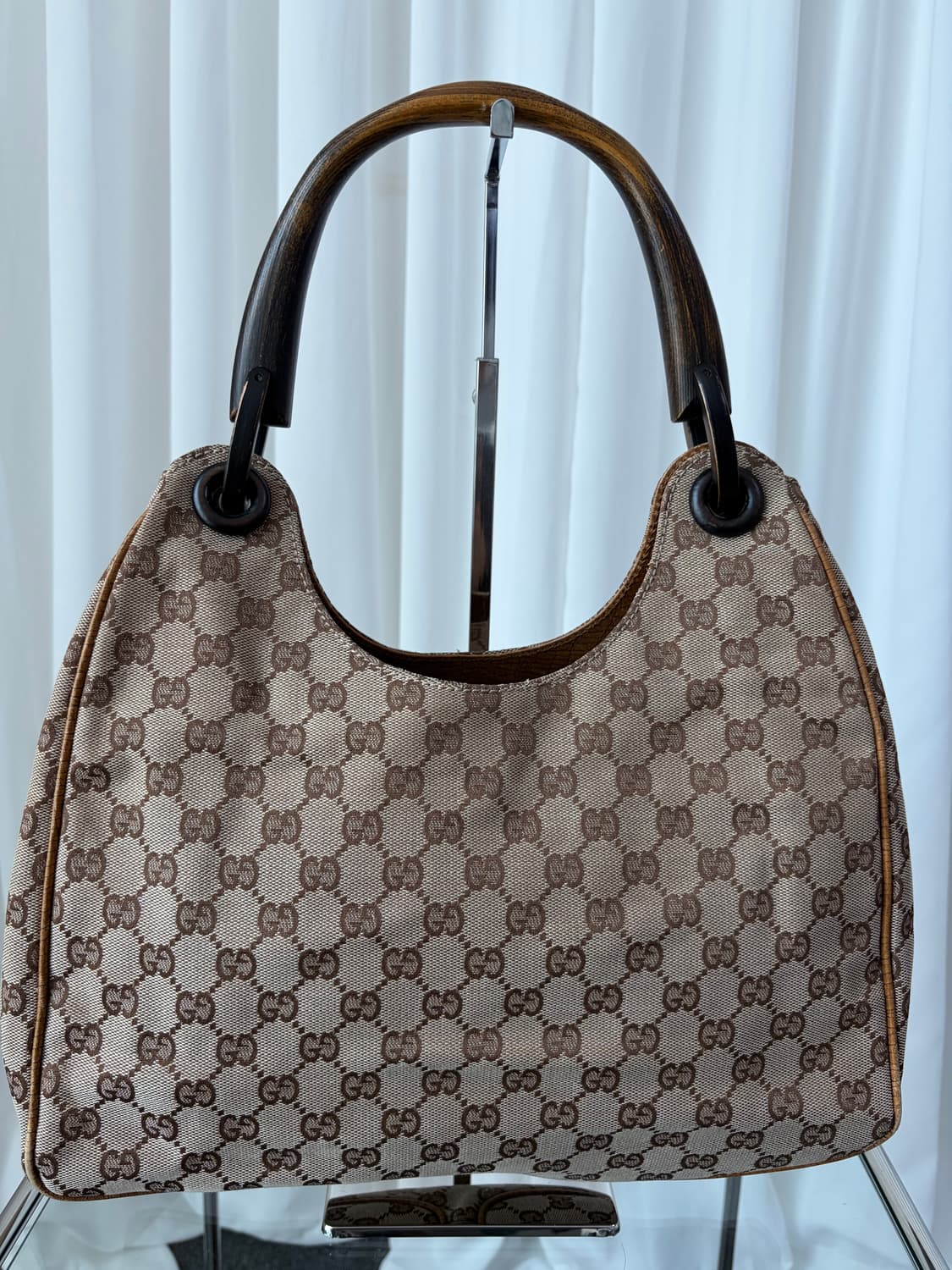 구찌 00s GG 뱀부 핸들 호보백 상품이미지4