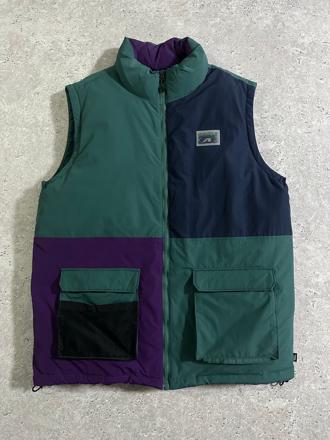 반스  컬러블록 패딩 조끼 상품이미지2