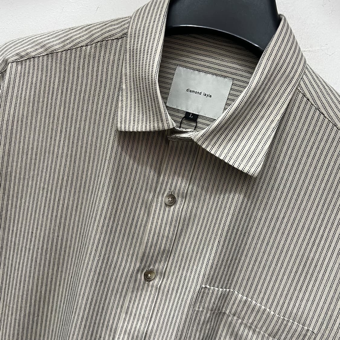 다이아몬드 레이라 스트라이프 셔츠 남방 L 상품이미지3