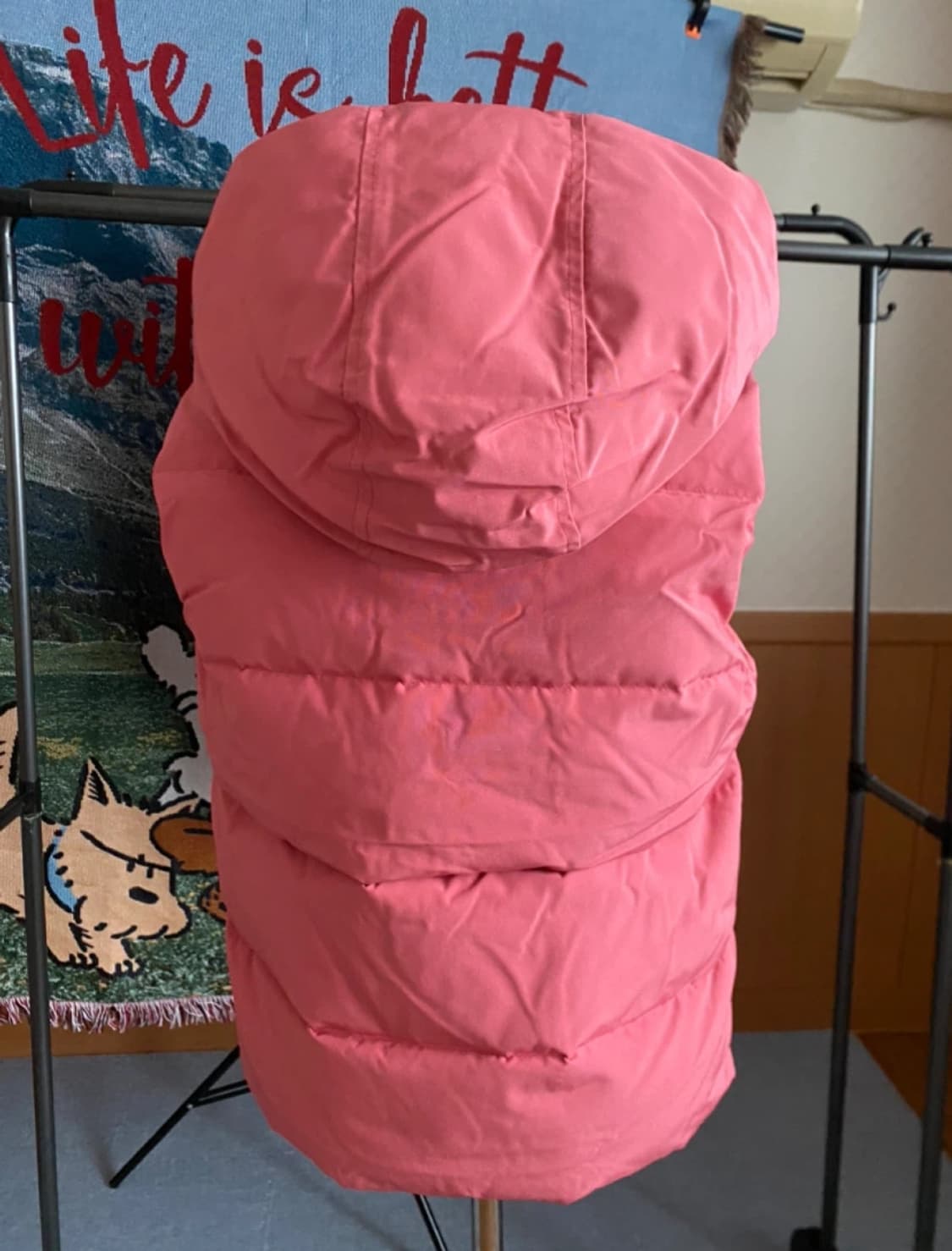 Jeep 핑크 후드 패딩 조끼 S 상품이미지7