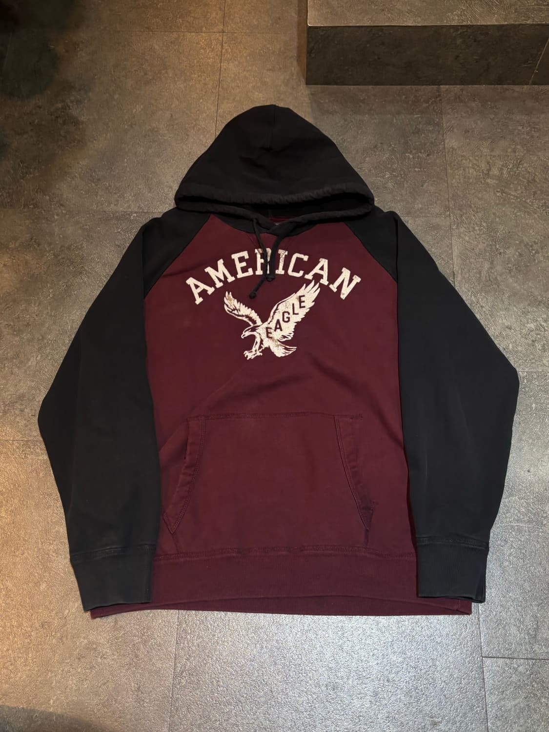 아메리칸이글 버건디 후드티 XXL사이즈 상품이미지2