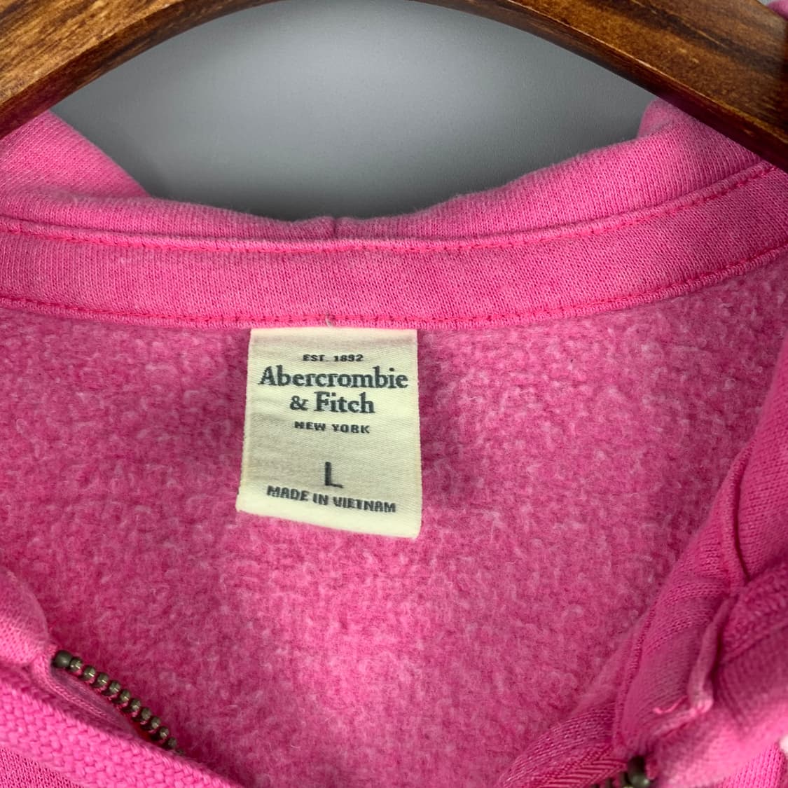 아베크롬비 y2k 와투케 핑크 후드집업 상품이미지5