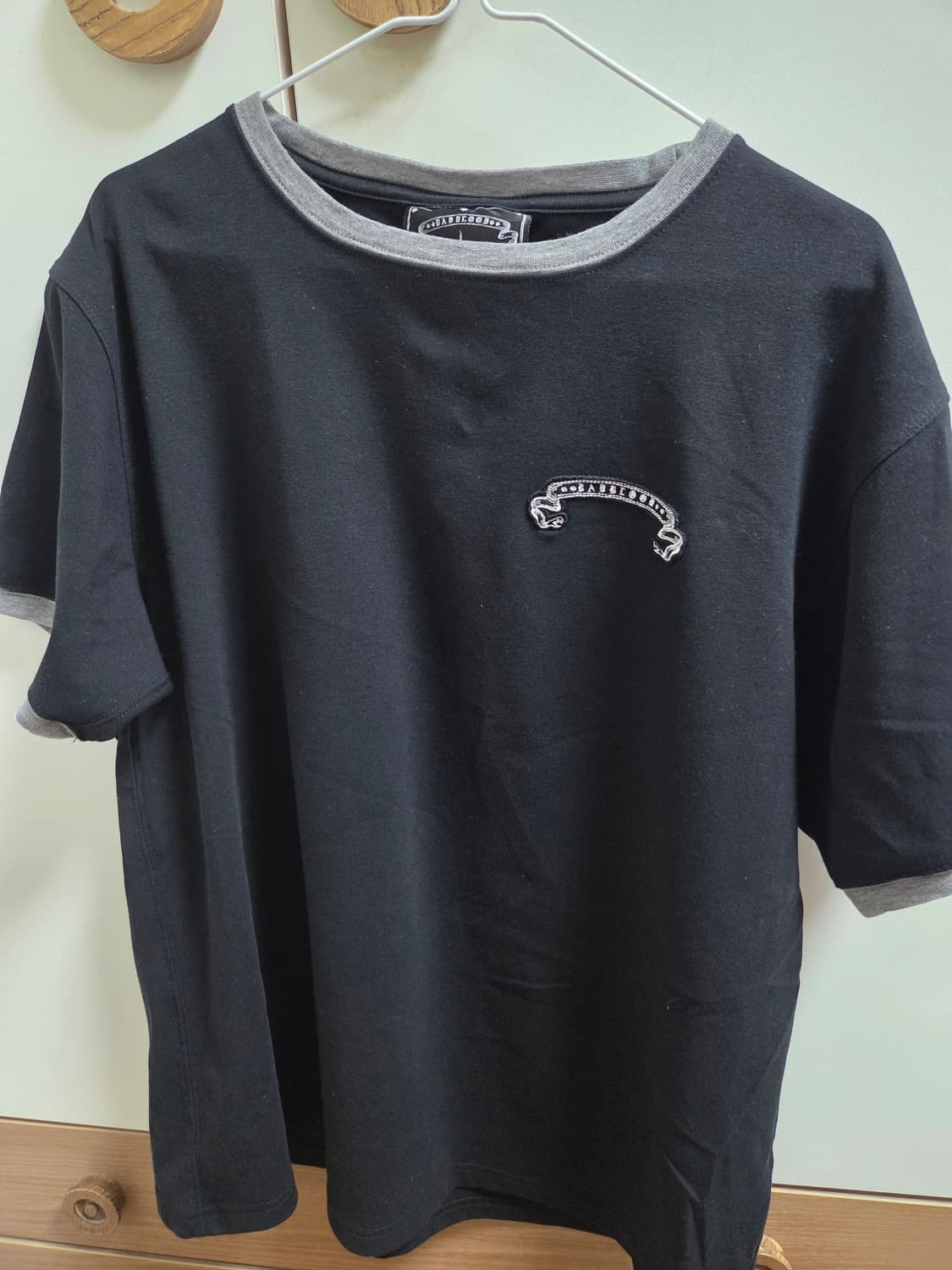 [L]배드블러드 코스모 리플렉티브 링거 티셔츠 블랙 상품이미지3