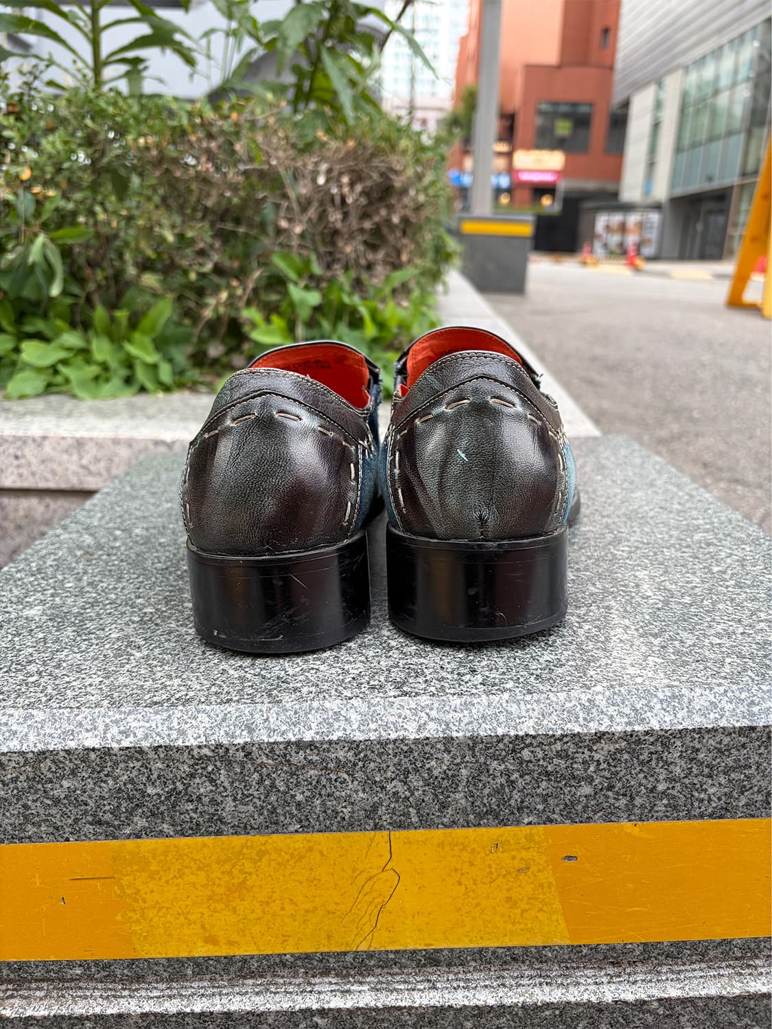 빈티지 데님 스퀘어토 드레스 슈즈 상품이미지7