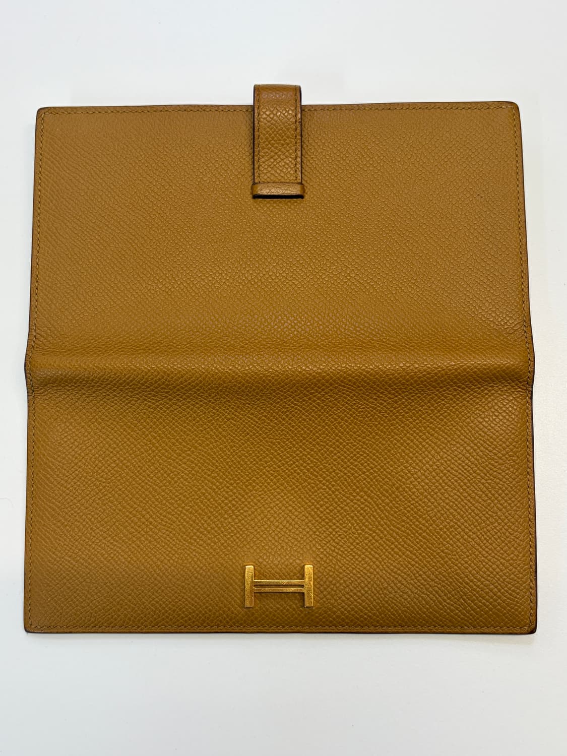 에르메스 베안 장지갑 비스킷 금장 Y각인 상품이미지3