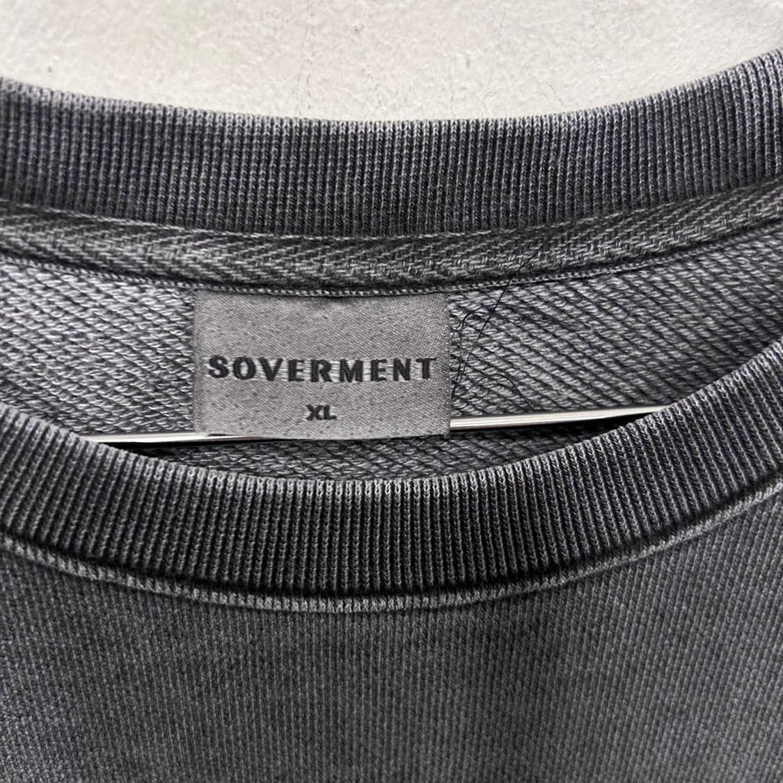 소버먼트 헤비코튼 오버핏 무지 피그먼트 맨투맨 상품이미지3