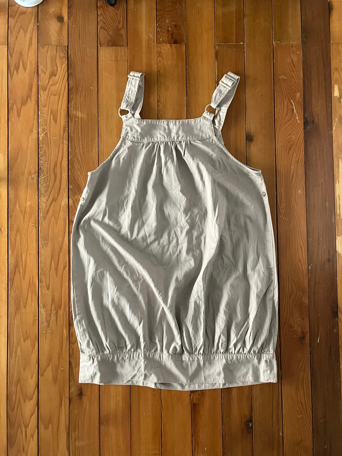 코코아 베이지 멜빵 원피스 상품이미지4