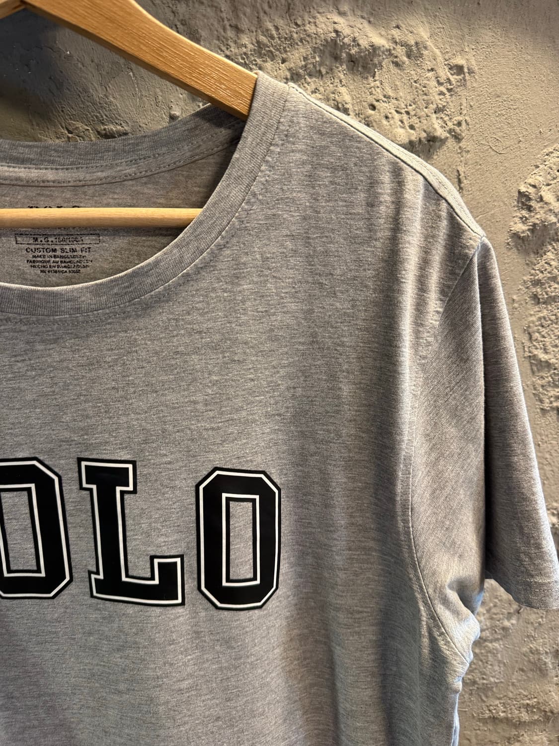 폴로 랄프로렌 빅 로고 프린트 반팔 티셔츠 그레이 M 상품이미지3