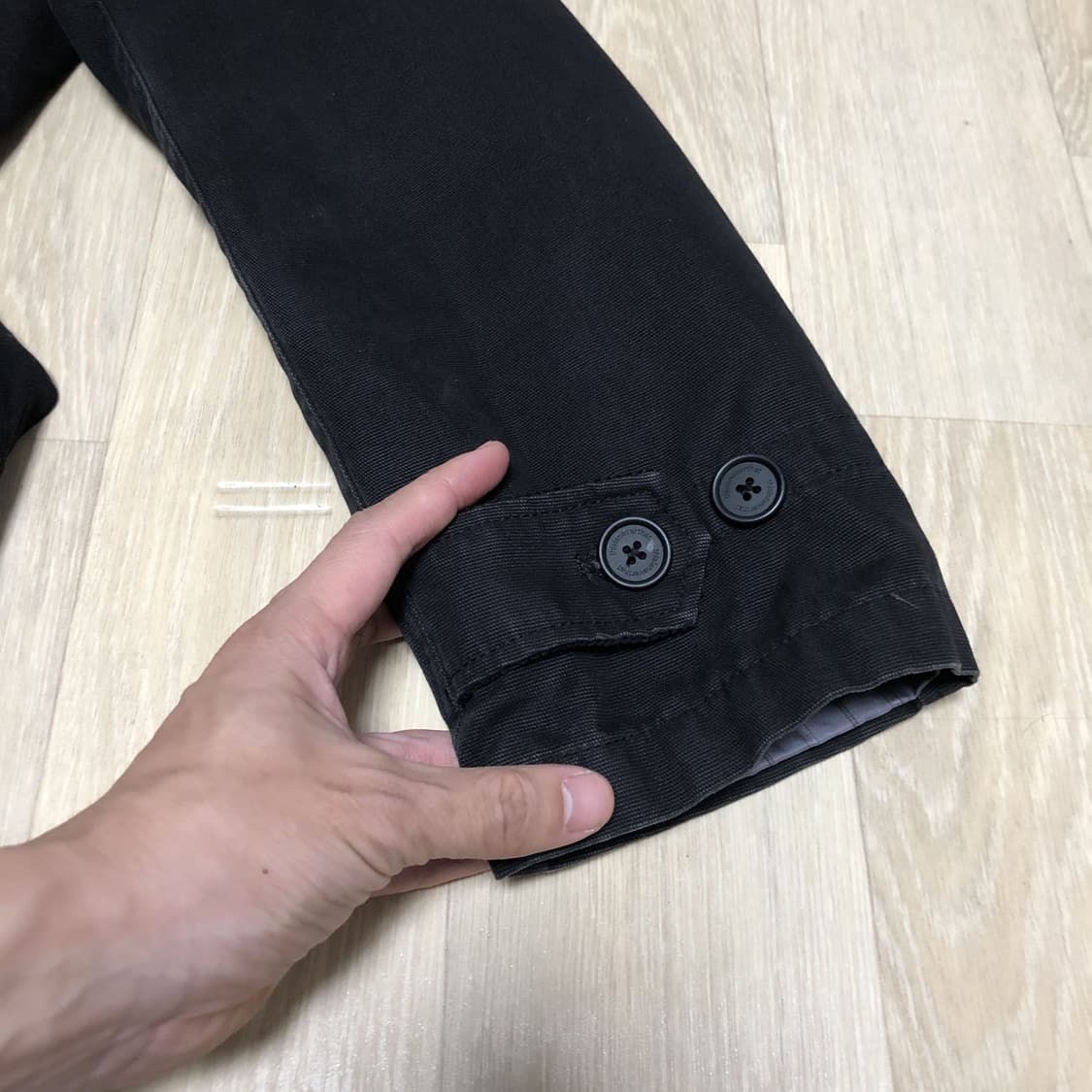 (L) 디스이즈네버댓 <NAVY / STUDY> MC 파카 코트 블랙 상품이미지4