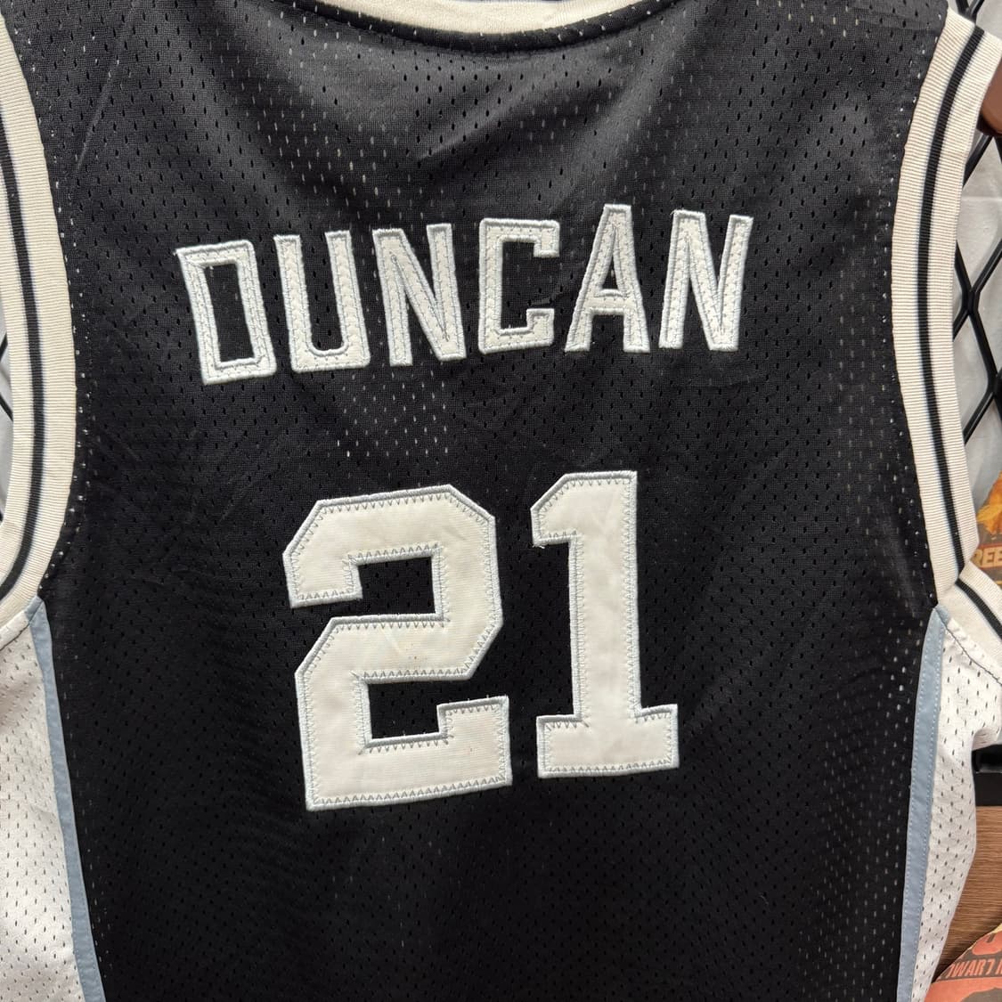 00s 아디다스 X NBA 샌안토니오 스퍼스 팀 저지 블랙 상품이미지6