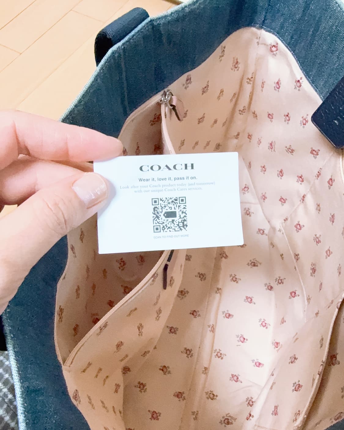 코치 데님 토트백 상품이미지6