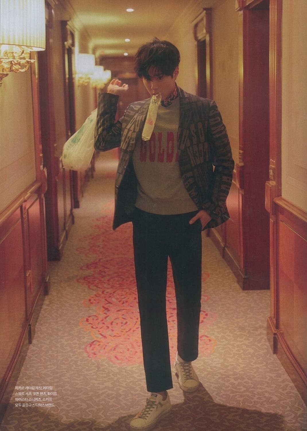 (남녀공용 XS) 골든구스 스팽글 맨투맨 스웻셔츠 그레이 상품이미지5