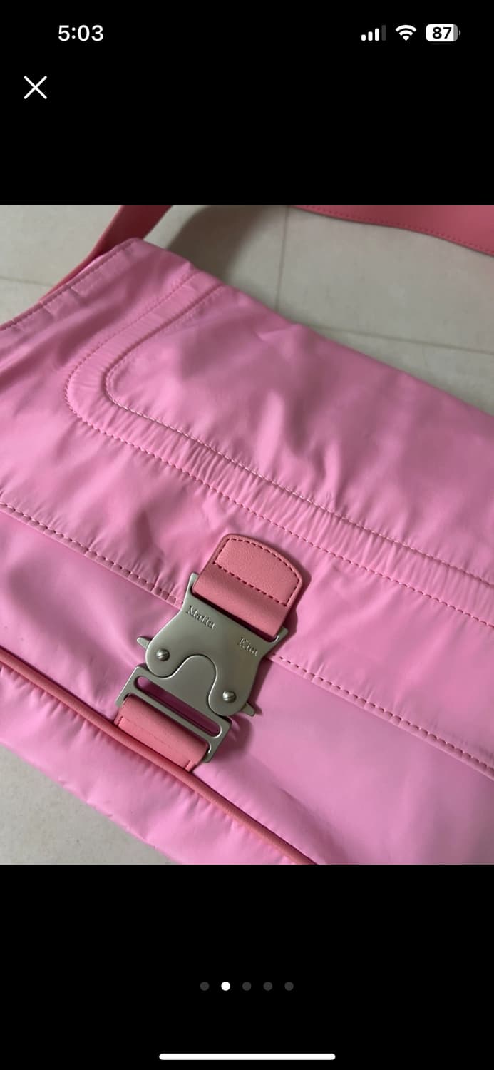 마뗑킴 버클 숄더백 핑크 상품이미지2