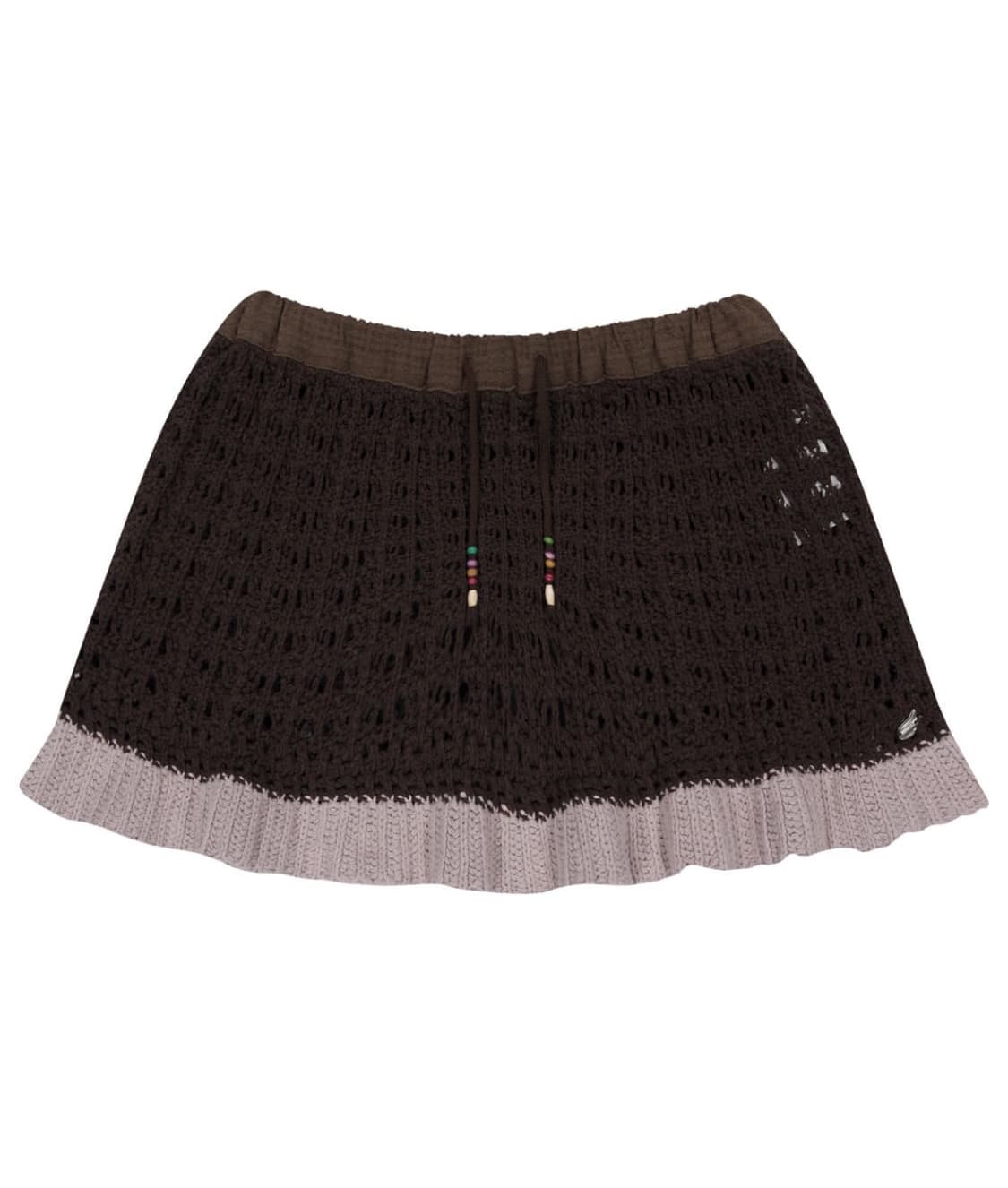 코이세이오 레이어드 니트 스커트 브라운 상품이미지1