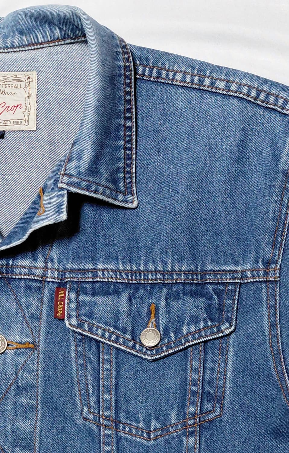 [L] Hill Crop 힐 크롭 3세대 데님 트래커 자켓 상품이미지3