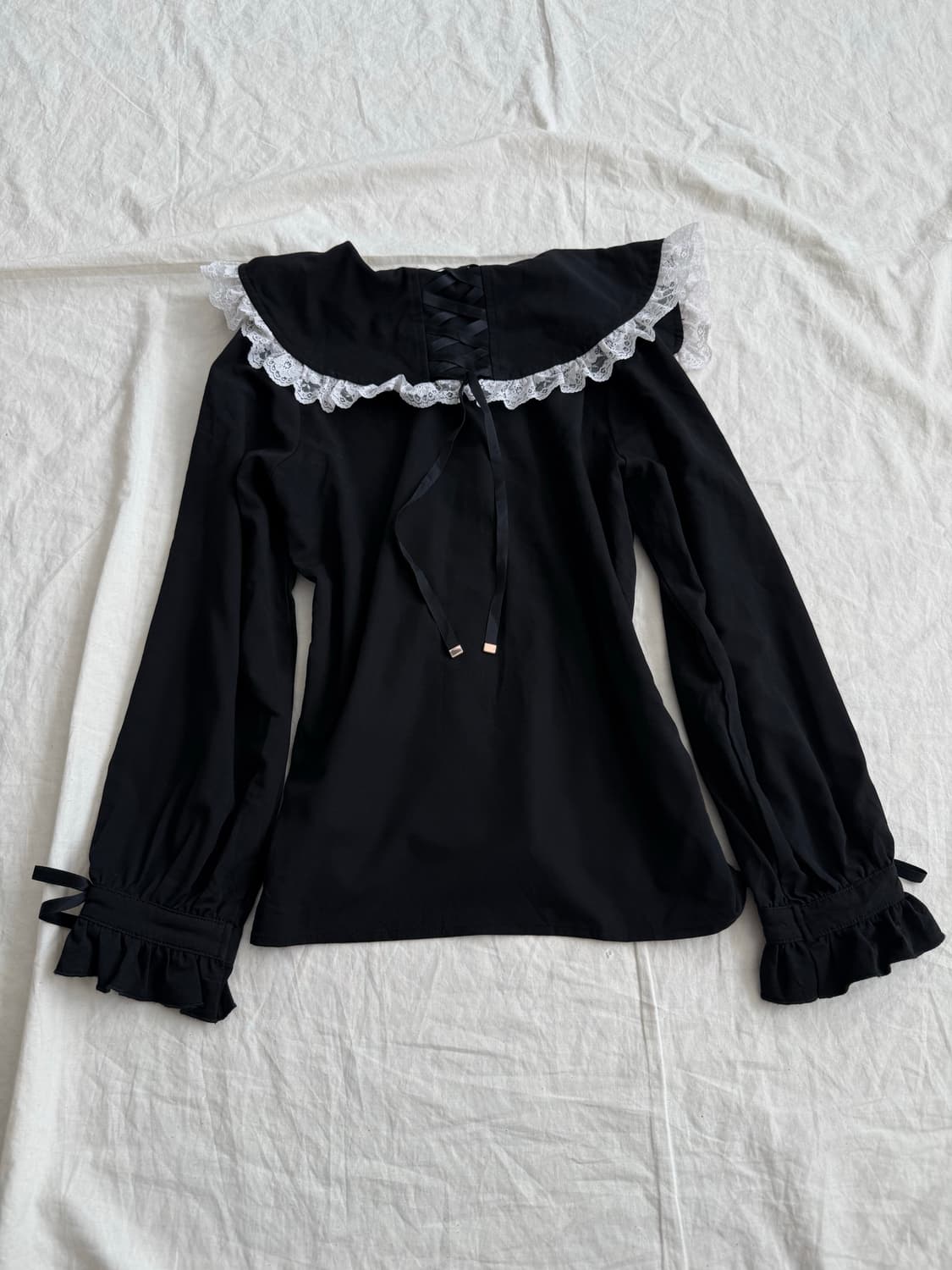 로지타 고스 로리 블랙 블라우스 상품이미지5