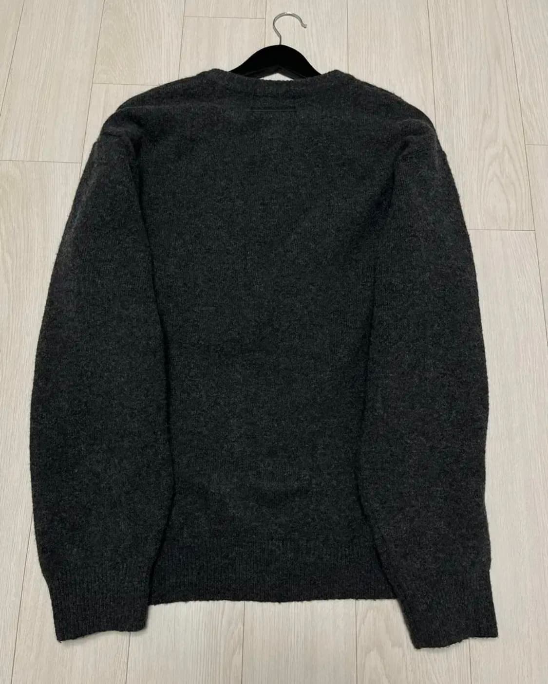 2Size) 데꼬로소 컴포트 라운드넥 가디건 [차콜] 상품이미지5