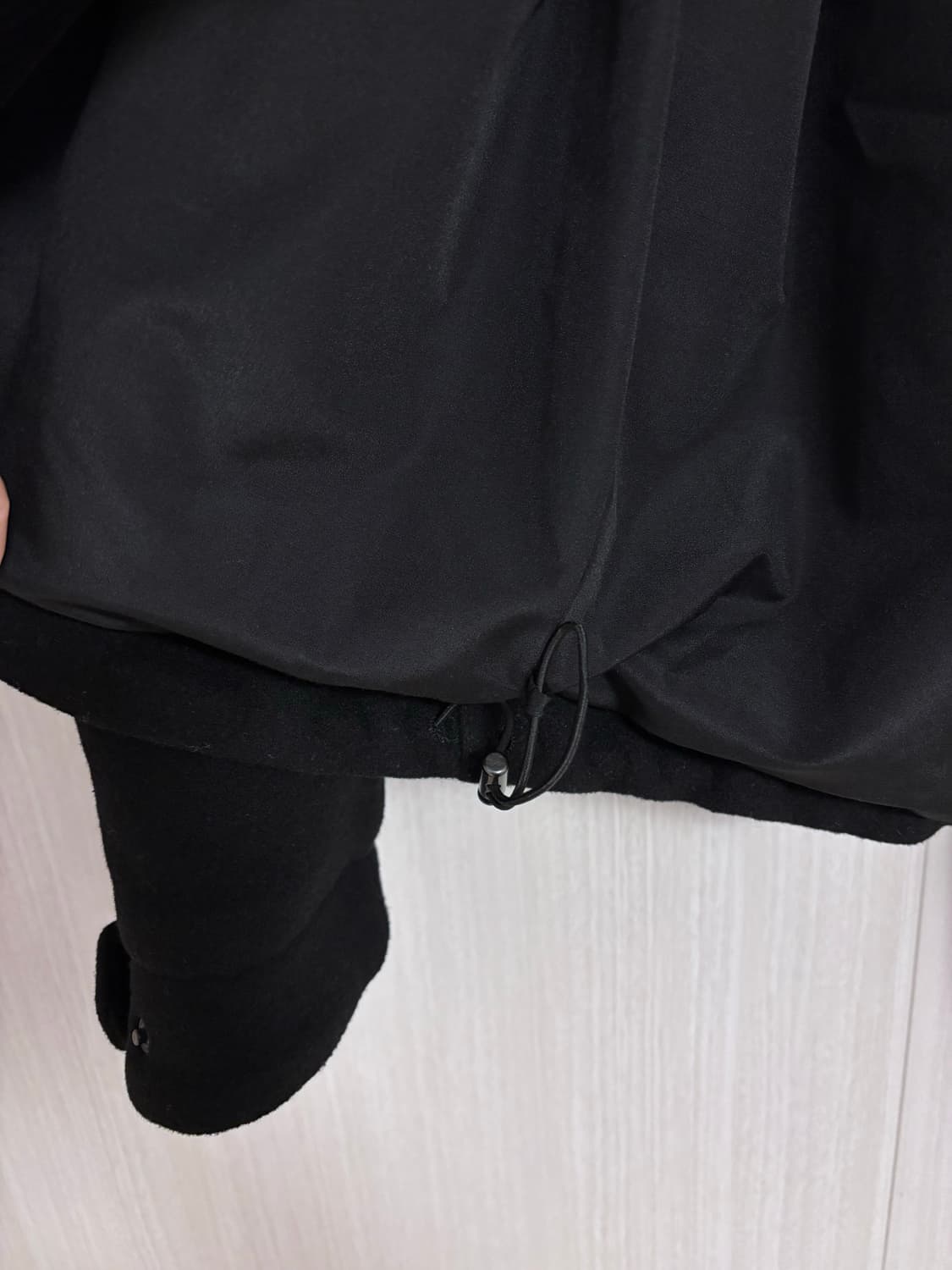 L 자라 블랙 코듀로이 칼라 울 자켓 상품이미지5
