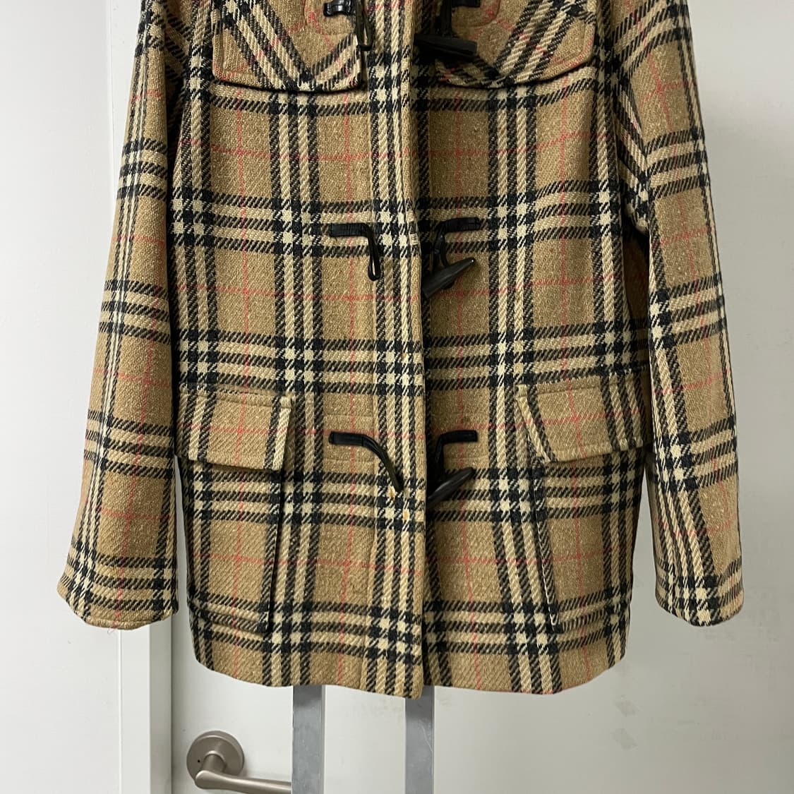 버버리 체크 후드 코트 38(W) 상품이미지3