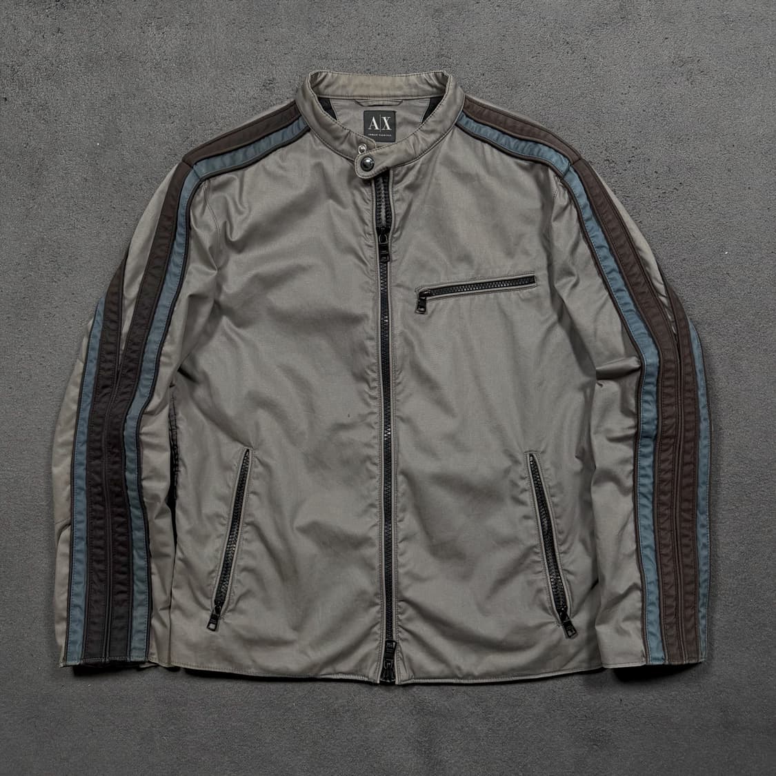 알마니 익스체인지 사이드라인 투웨이 바이커 자켓 상품이미지1