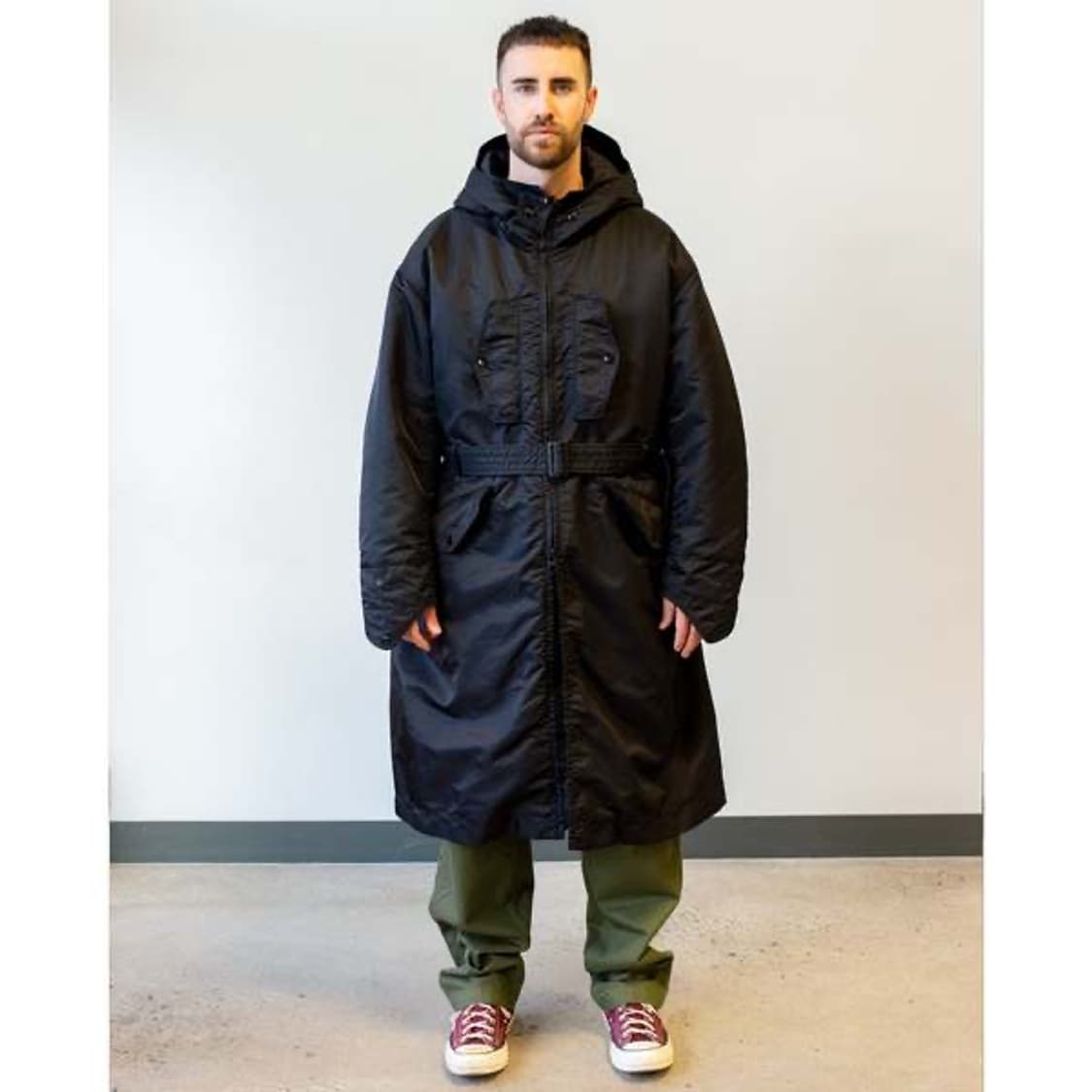 (L) (L) 엔지니어드가먼츠 스톰코트 플라이트 사틴 나일론 블랙 상품이미지2