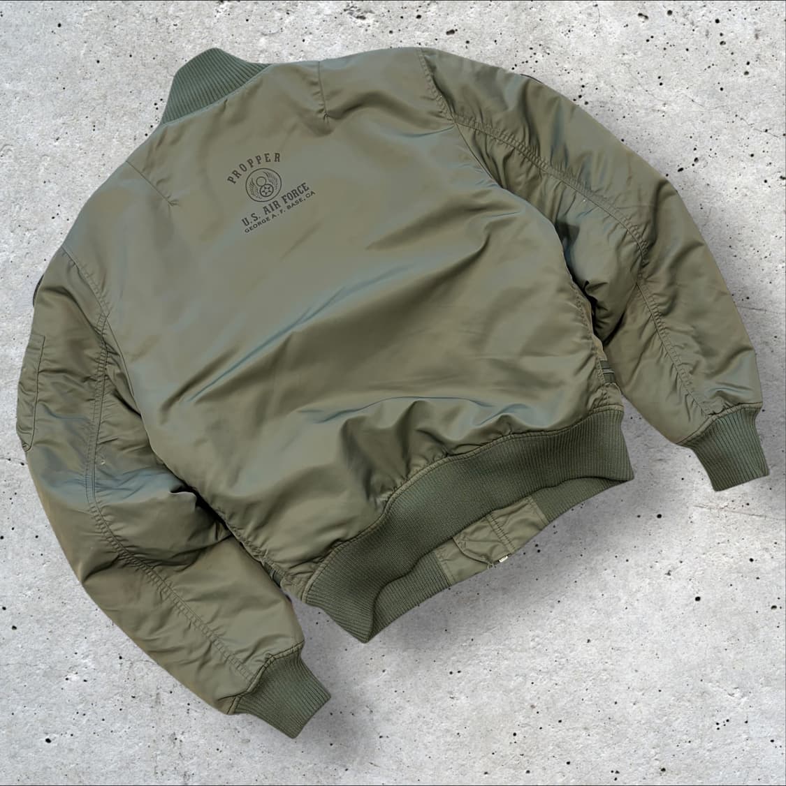 [L] 프로퍼 PROPPER 항공 MA-1 자켓 카키색 D1 상품이미지2