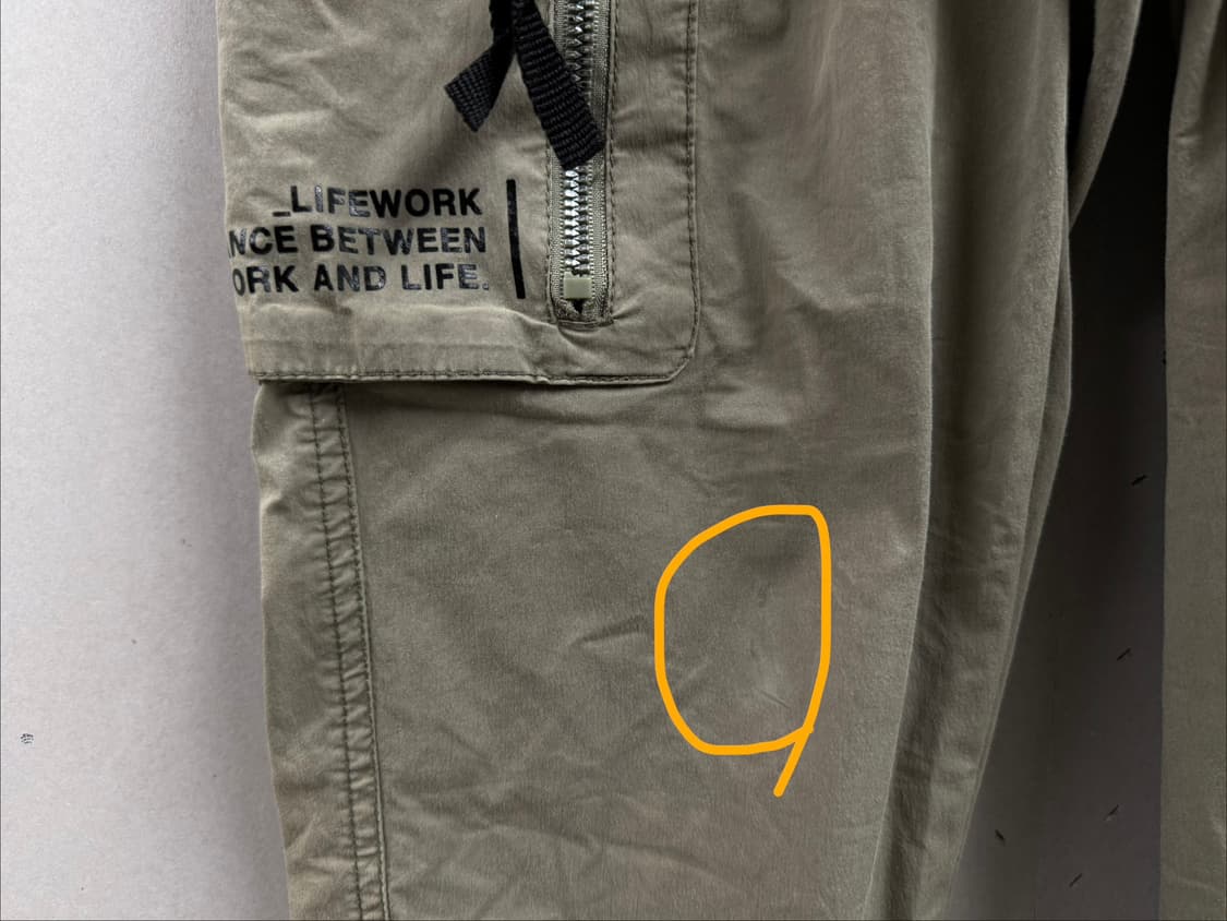 여성 S / 라이프워크 카고 조거팬츠 카키 상품이미지3