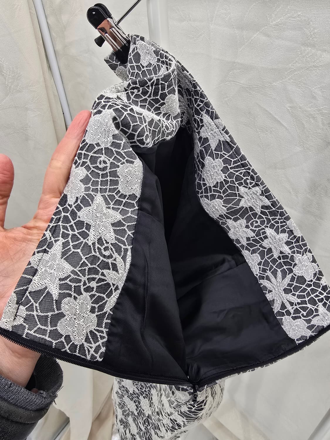 플라워 레이스 플레어 스커트 상품이미지3