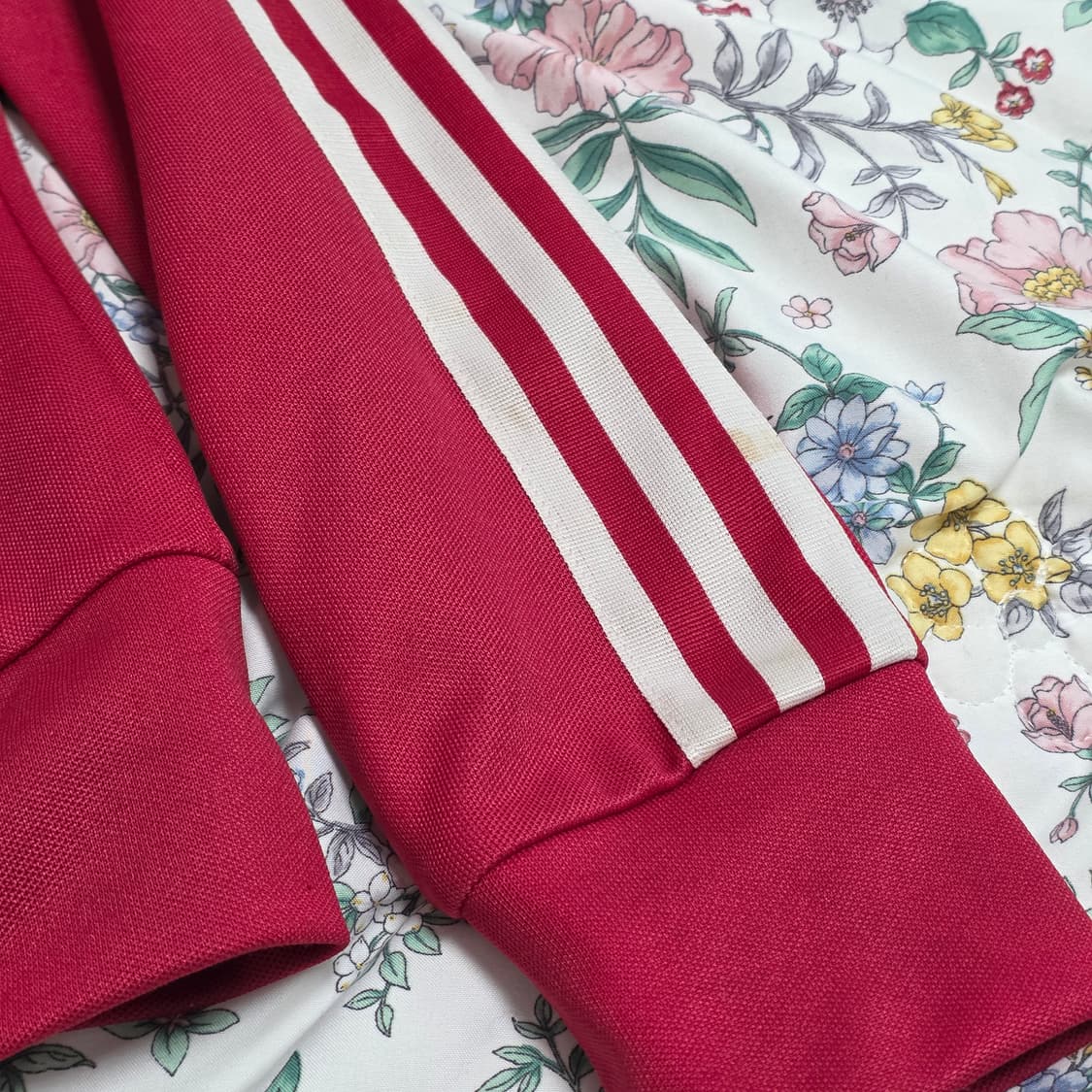 아디다스 유로파 딥핑크 져지 파이어버드 삼선트랙탑 상품이미지5