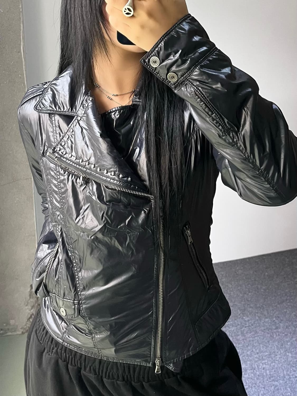 디젤 인디안 스터드 라이더 자켓 상품이미지4