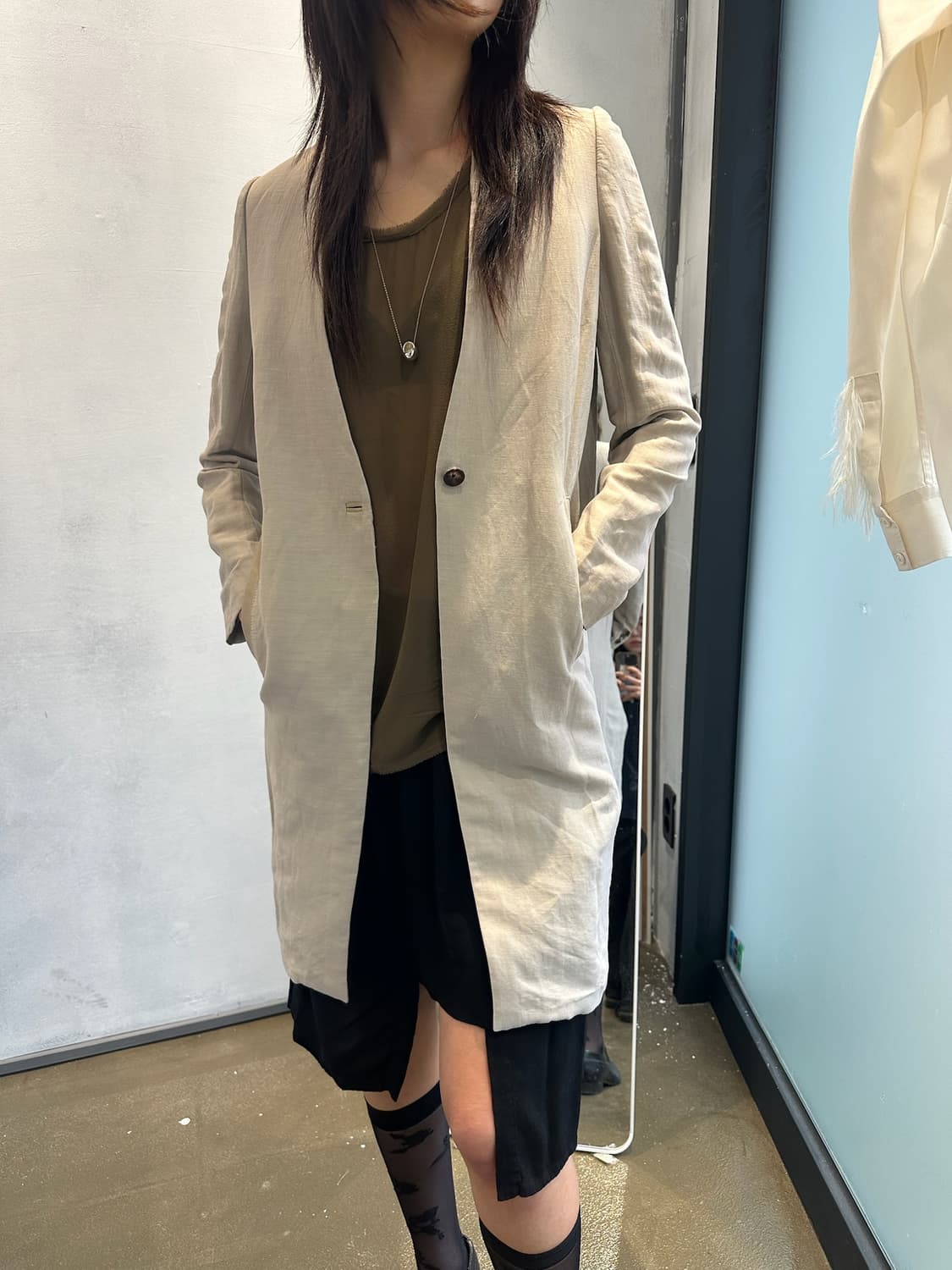 Helmut Lang Linen Coat 상품이미지1