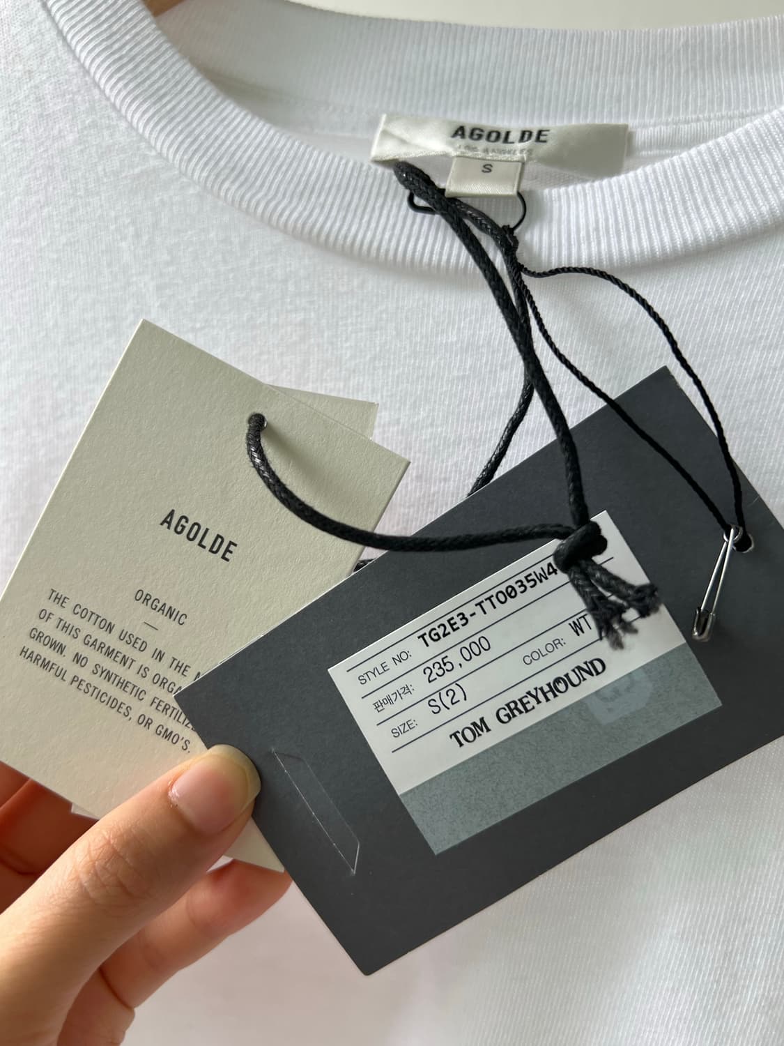 (새상품) agolde 에이골디 오가닉 코튼 티셔츠 상품이미지6
