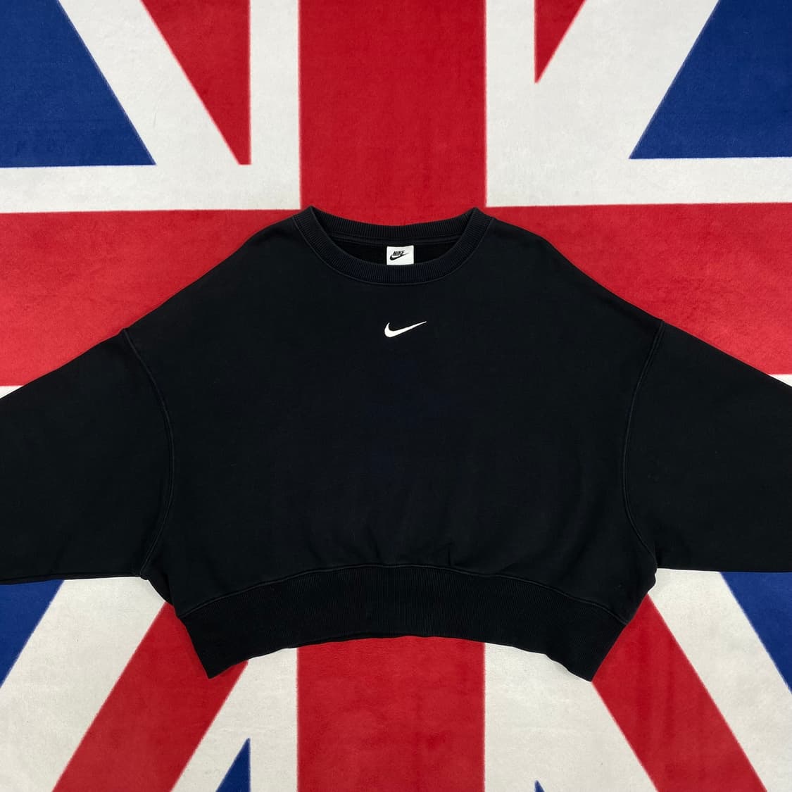 나이키 가오리핏 크롭 맨투맨  S 실측 여성 77-88 상품이미지2