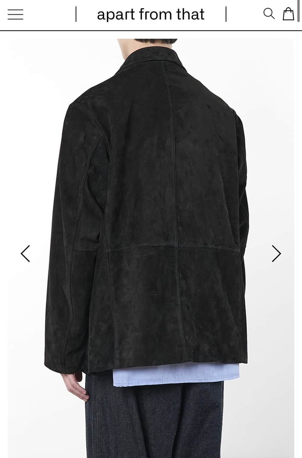 고트 스킨 레더 스포츠 자켓 M size 상품이미지4