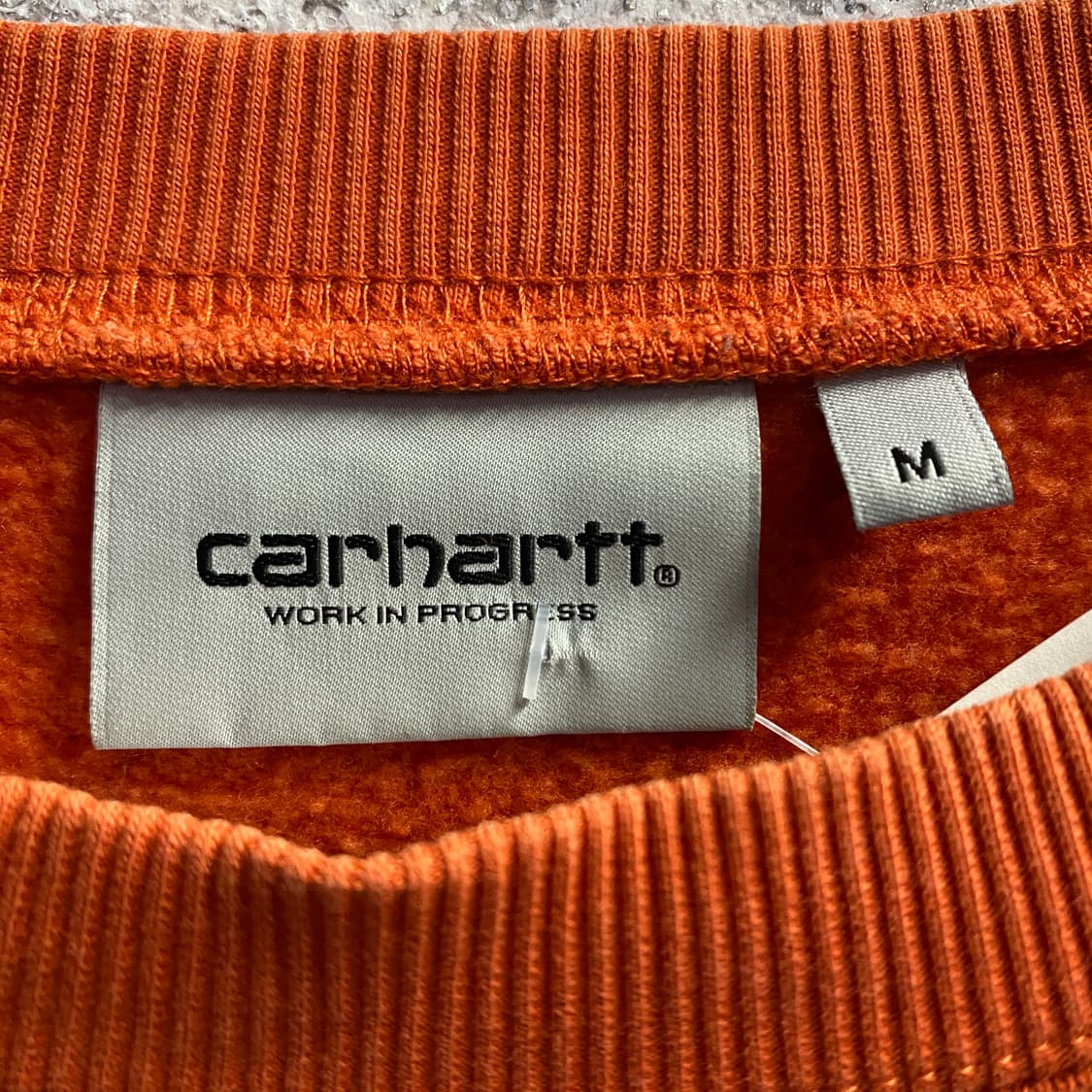 칼하트 wip 빅로고 오렌지 맨투맨 B4015 상품이미지4