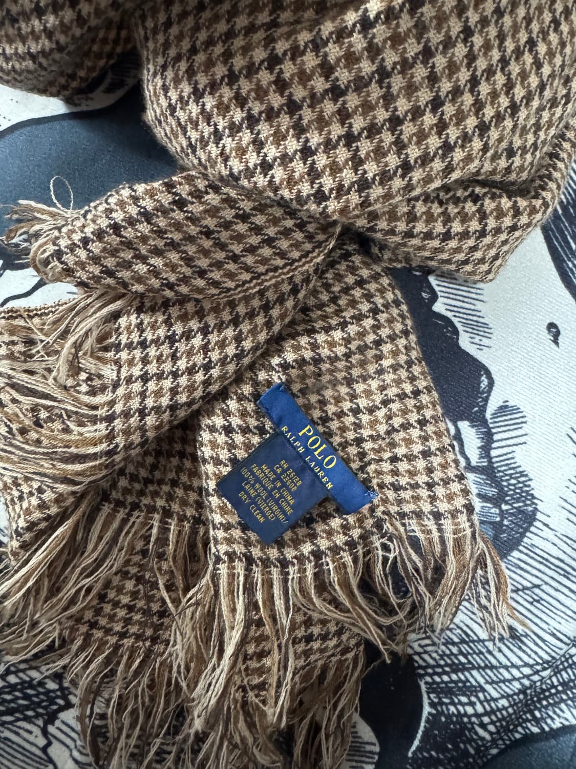 폴로랄프로렌 버진울 체크 머플러 40X200 상품이미지4