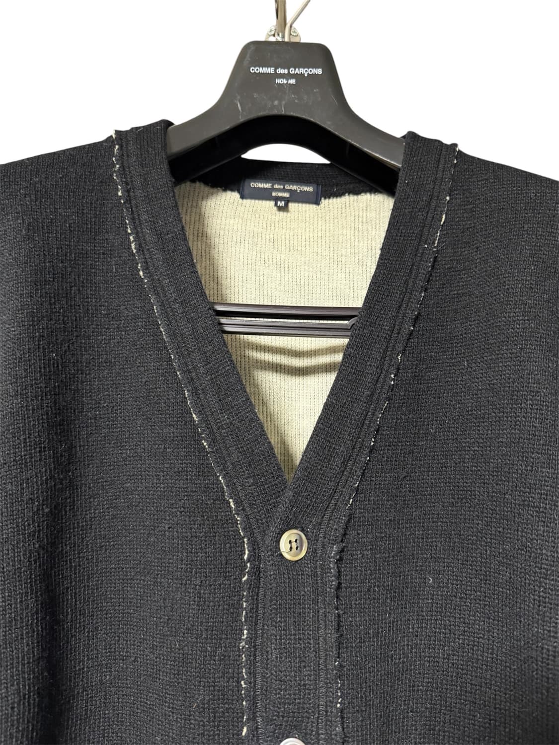 꼼데가르송 옴므 인사이드 아웃 가디건 상품이미지3