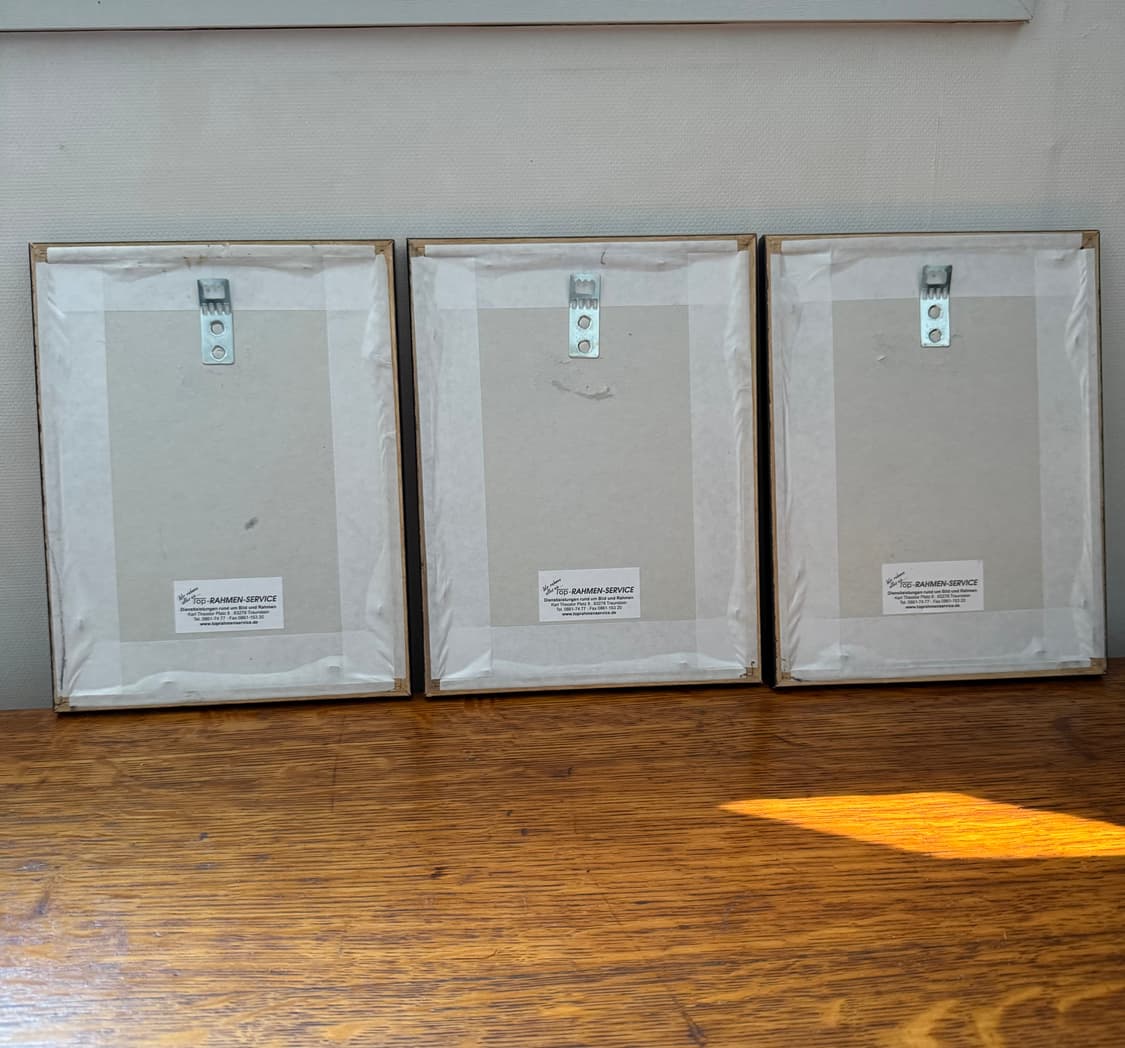 유럽 (독일)감성 빈티지 동판화 액자 3점 세트 상품이미지2