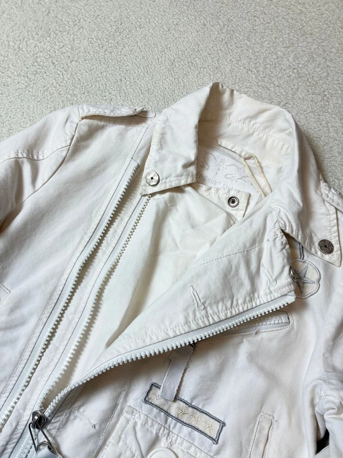 디젤 00's Y2K 유틸리티 크롭 라이더 자켓 PN7557 상품이미지3