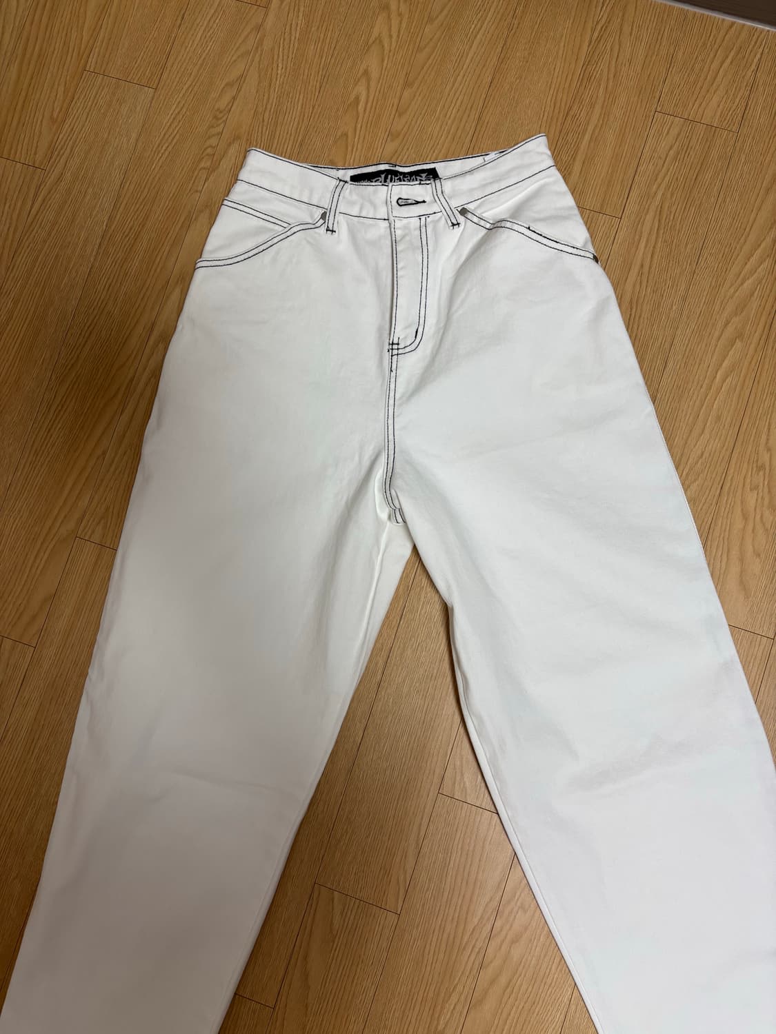 스웨이드 컨투어 포켓 데님 화이트 상품이미지1