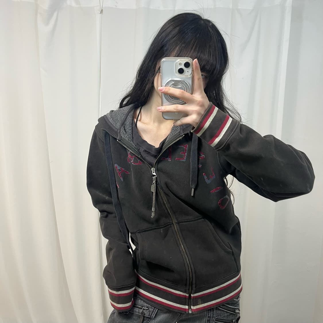 Diesel Brown Hoodie Zip-up 상품이미지2