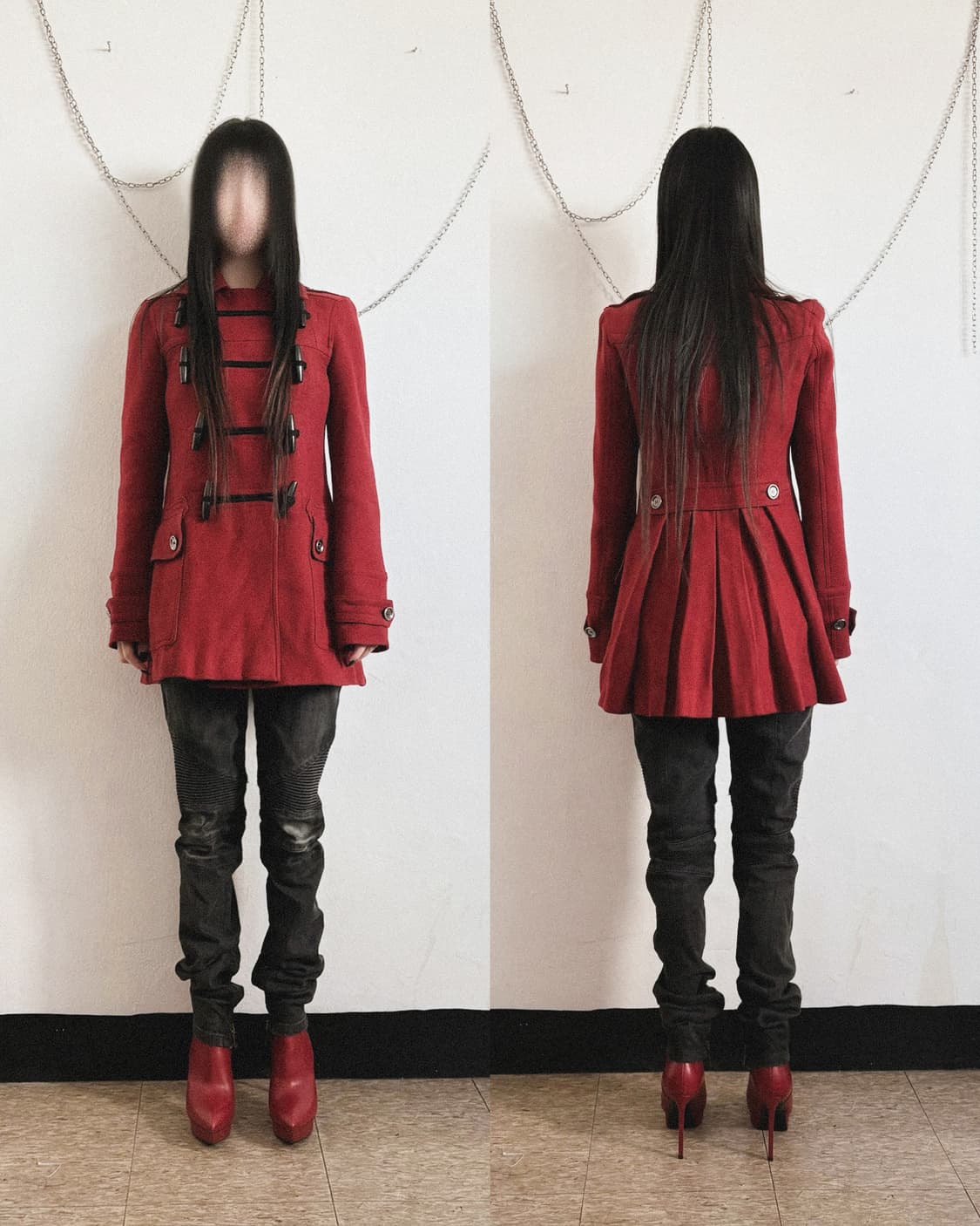 버버리 나폴레옹 토글 플레어핏 하프코트 상품이미지1